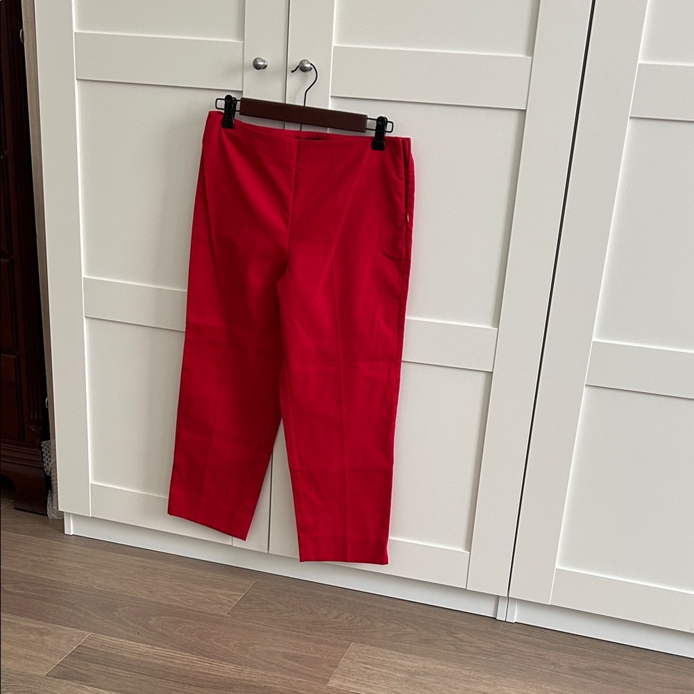 Talbots Red Cropped Ankle Pants